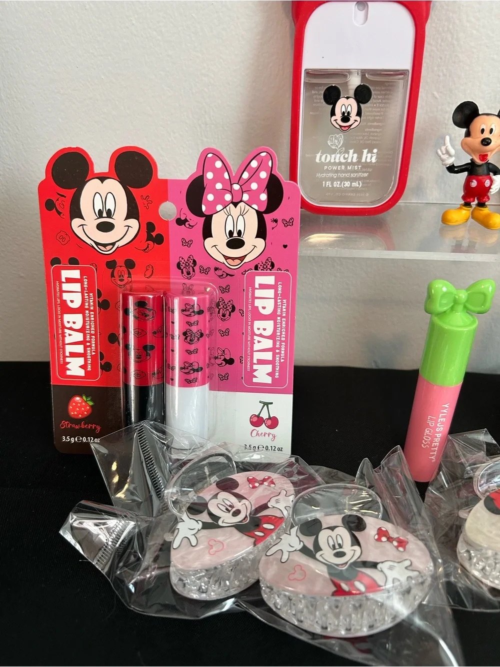 Mickey Mouse Kids Pink and Red Lip Balm & Accessories Set